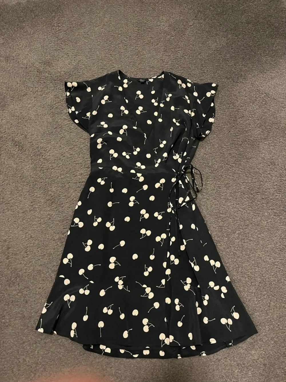 Rails Leanne Cherry Silk Wrap Dress - Picture 3 of 9